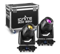 BeamZ moving head - IGNITE300LED - Set van 2 LED movingheads in flightcase - 300W