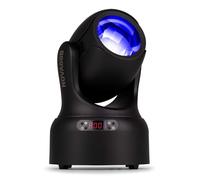 BeamZ NOVA80B-BK Moving Head Beam - 80W LED Moving Head con 7 colori e 7 gobos - 18 sfaccettature prisma, stroboscopio & DMX - Luce da discoteca, impianto di illuminazione DJ & illuminazione per feste