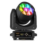 BeamZ Professional IGNITE740 Moving Head Wash 7 x 40 Watt - Faro professionale a LED con zoom motorizzato, effetto luce DMX, tecnologia di illuminazione LED, Movinghead - nero