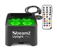Beamz BBP90 Uplight Par 4x4W 4in1 Led RGB-UV a batteria e comando IR e DMX