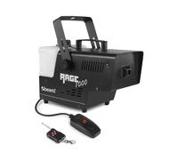 Beamz Rage 1000 Rage Macchina da Neve - 1000 Watt, Portata: Fino a 6 Metri, Capacità Serbatoio: 2 Litri, Staffa di Montaggio Regolabile, Radio-Telecomndo a Cavo