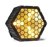 BeamZ RB90 Blinder Deco Retro RGB - 3 LED COB 30 Watt Bianco Caldo 72 LED RGB, Funzione DMX, 127 Effetti con Velocità Regolabile, Ideale DJ Mobili, Bar, Discoteche, Scene, Vassoi TV