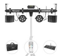 Beamz ShowBar 2x PAR 2x Butterfly R/G-Laser incl. Interruttore a Pedale Telecomando
