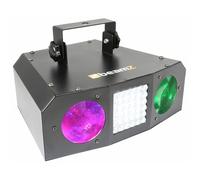 Beamz Uranus LED Double Moon + Strobe Led 72x 5mm RGB e 44x 10mm Bianchi