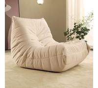 Bean Bag Chairs Fireside Lazy Floor Sofa, Togo Fireside Chair, Seat Height 35cm, High Resilience Sponge, Ergonomic Design, Compressible Lounge Chair Meditation for Living Room, Bedroom, Dorm, Salon