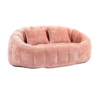 Bean Bag, Divano Lazy Sofa Durable Comfort Lounger, High Back Bean Bag Chair Divano per adulti e bambini, per interni ed esterni, accogliente Floor Soft Lounge Chair (rosa ciniglia)