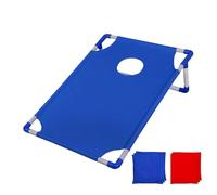 Bean Bag Toss Game - Compact Corn Hole Outdoor Game | Portable Space-Saving Games with Storage Bag Toy for Kids, Indoor, Outdoor, Beach, Backyard, Lawn, Camping, Family Fun