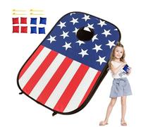 Bean Bag Toss Game Toy - Gioco di lancio prescolare, giocattolo per bambini all'aperto | Carnival Toss Game, Corn Hole Games con 8 sacchetti per fagioli, giocattoli portatili al di fuori delle