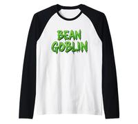 Bean Goblin Divertente Virale Tostato caffè Essiccato Espresso Chicchi Maglia con Maniche Raglan