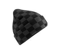 Beanie A Righe Checkerboard Beechfield Cappello Da Sci A Doppio Strato