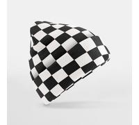 Beanie A Righe Checkerboard Beechfield Cappello Da Sci A Doppio Strato