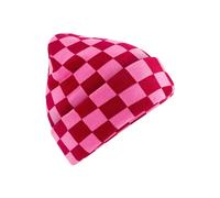 Beanie A Righe Checkerboard Beechfield Cappello Da Sci A Doppio Strato