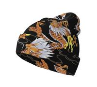 Beanie Berretto Uomo Chinese Dragon Berrettos Invernale Unisex Berretto in Maglia Semplice Cappello Invernale per Sci Adulto Corsa