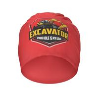 Beanie Berretto Uomo Excavator Operator Your Hole Is My Goal Construction Cappello Beanies Semplice Cappelli Beanie Uomo Unisex Caldo Cappellos per Adulto Ciclismo Sci