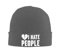 Beanie Berretto Uomo I Hate People Berrettos Invernale Termico Cappello Beanies Classico Caldo Cappellos per Ciclismo Adulto attività All'Aperto