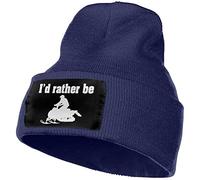 Beanie Berretto Uomo I'd Rather Be Snowmobile Watch Hat Cappellos Classico Caldo Cappellos Elastico Cappelli Beanie Uomo per Sportivo Sci attività All'Aperto