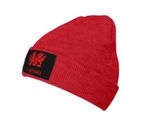 Beanie Berretto Uomo Wales Welsh Dragon Yard Flag Cappello Invernale Classico Beanies Hat Leggero Berretto in Maglia per Adulto Autunno Bici