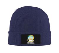 Beanie Cappelli Coat of Arms of Angola Flag Angolan Emblem Unisex Cappello Lavorato Leggero Cappellini Skull per Moto Uomo All'Aperto
