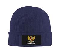 Beanie Cappelli Coat of Arms of Indonesia Flag Indonesian Emblem Morbido Caldo Cappello Traspirante Cappellini Skull per All'Aperto Moto Uomo