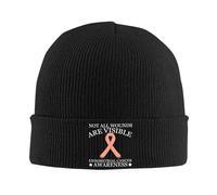 Beanie Cappelli Not all Wounds Are Visible Endometrial Cancer Awareness Anti Sudore Cappello Running Morbido Skull cap per Uomo Bici Correre