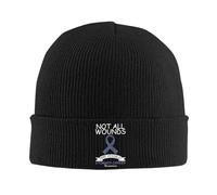 Beanie Cappelli Not all Wounds Are Visible Stomach Cancer Awareness Slouch Cappello Invernale Comodo Cappellini Skull per Adulto Moto Bici