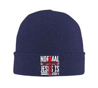 Beanie Hat Normal Isn't Coming Back But Jesus Is Revelation 14 Beanie in Maglia Slouchy Sportivo Cappello Invernale per Corsa Arrampicata Snowboard