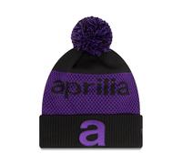 Beanie Hat Pom Pom Ufficiale Aprilia Racing Nero Viola