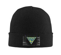 Beanie Hat Rqwaaed New Jersey State Police Berretto da Uomo Slouchy Morbida Inverno Cappelli per Ciclismo Sci Arrampicata