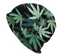 Beanie Hat Weed Marijuana Leaves Berretto Invernale Sportivo Moda Cappello Invernale per Ciclismo Motociclismo Donna