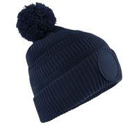 Beanie In Pile Con Toppa Per Fan Beechfield In Poliestere Riciclato Con Pompon