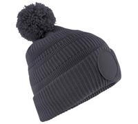 Beanie In Pile Con Toppa Per Fan Beechfield In Poliestere Riciclato Con Pompon