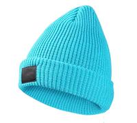 Beanie Riflettente per Uomini, Inverno Comodo Berretto Morbido Traspirante, Cappello a Maglia Peluche ad Addensare Cappello a Prova di Freddo per Sport all'aperto Notturno (IT, Testo, M, Sky Blue)