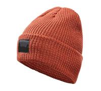 Beanie Riflettente per Uomini, Inverno Comodo Berretto Morbido Traspirante, Cappello a Maglia Peluche ad Addensare Cappello a Prova di Freddo per Sport all'aperto Notturno (IT, Testo, M, Red)