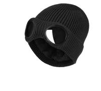 Beanie with Goggles,Winter Unisex Fleece Lined Goggle Knitted Beanie Hat