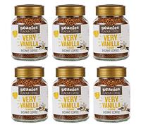 Beanies - 6 barattoli per caffè istantaneo aromatizzati alla vaniglia, 50 g per barattolo