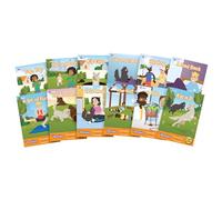 Beanstalk Books: The Beanies Hi-Lo Diversity Decodables - Fase 2 Set 2 - 12 libri, lettere e suoni, lettura guida settimana per settimana, apprendimento bambini dai 5 anni in su