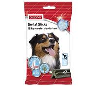 BEAPHAR - Bastoncini dentali per cani grandi (> 10 kg) - Dolcetti a basso contenuto calorico con alghe brune e tè verde - Alito fresco - Elimina placca dentale e tartaro - 7 unità