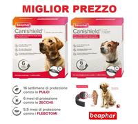 Beaphar Canishield collare antiparassitario cane medio-piccolo 48cm/ grande 65cm