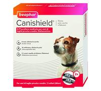 Beaphar Canishield Collare Antiparassitario Small/Medium 48 cm, 2 collari per Cani - Collare Antipulci e Antizecche