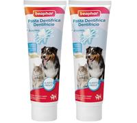 Beaphar, Dentifricio per Cani e Gatti, Protezione Completa Anti-Placca e Anti-Tartaro, Aromatizzato al Fegato, Uso Quotidiano, 100 g (Confezione da 2)
