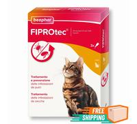 Beaphar FIPROtec Antiparassitario per Gatti Protegge da Pulci e Zecche In