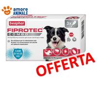Beaphar Fiprotec Combo Cane Medio da 10-20 kg 3 pipette Antiparassitario cani
