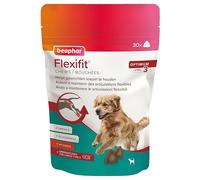 Beaphar Flexifit Chews, Integratore Articolare per Cani, per Supportare la Mobilità e il Benessere Articolare, con Omega 3, Glucosamina, Vitamina E e Collagene, 175 g