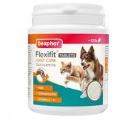 Beaphar Flexifit Compresse Glucosamina - Compresse Articolari per Cani e Gatti - MSM, Condroitina, Vitamina C ed E, Glucosamina - 120 Compresse