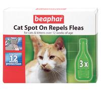 BEAPHAR GATTO GATTINI SPOT ON TRATTAMENTO RESPINGE PULCI 12 SETTIMANE PROTEZIONE