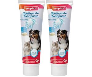Beaphar Pasta Dentifricio Dog-a-Dent, 100 g, Menta piperita (Confezione da 2)