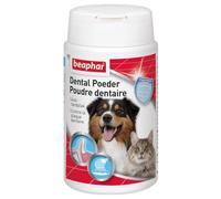 Beaphar - Polvere dentale per cani e gatti - Pulizia dei denti senza spazzolatura o risciacquo - Combatte la placca dentale, la formazione di tartaro e l'alito cattivo - 100% naturale - 75 g