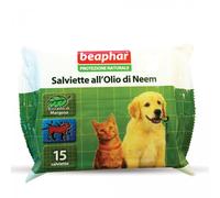 Beaphar PROTEZIONE NATURALE SALVIETTE AL NEEM 15 PEZZI