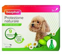 Beaphar Protezione Naturale, Spot-On Scudo per Cane Piccolo, con Olio di Neem e Piretro Vegetale, 9 Settimane di Protezione, 3 Pipette da 2 ml