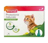 Beaphar Protezione Naturale, Spot-On Scudo per Gattino, con Olio di Neem e Piretro Vegetale, 9 Settimane di Protezione, 3 Pipette da 2 ml